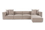 Atelier Del Sofa Sofá Esquinero L1-O1-O1-1R Beige Arena Lino 350cm 190cm